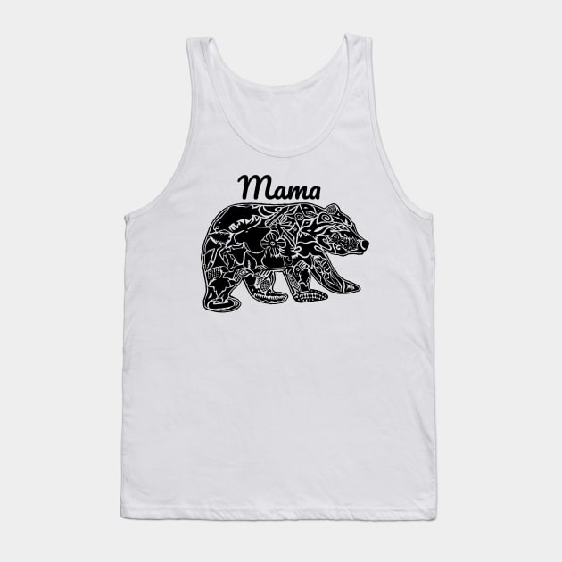 Mama Bear - funny parent quotes Tank Top by BrederWorks